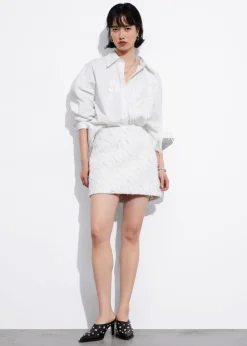 Chemise à Broderie Florale