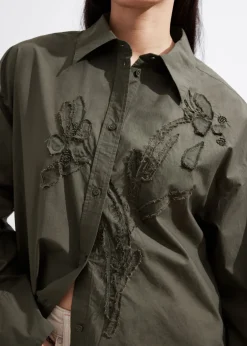 Chemise à Broderie Florale
