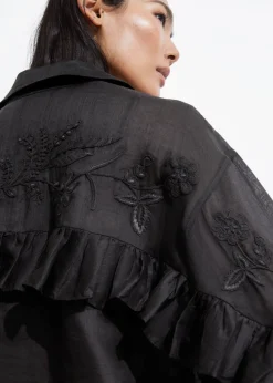 Chemise Brodée à Volants