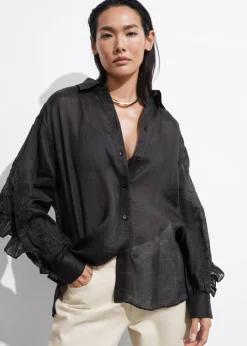 Chemise Brodée à Volants