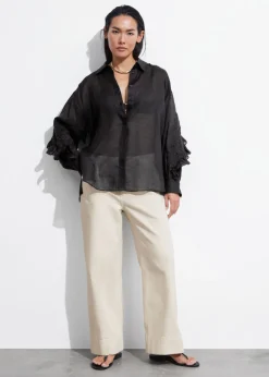 Chemise Brodée à Volants