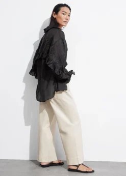 Chemise Brodée à Volants