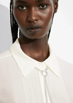 Chemise En Soie à Pinces