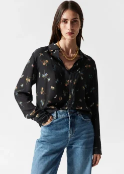 Chemise En Soie à Pinces