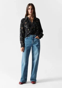 Chemise En Soie à Pinces