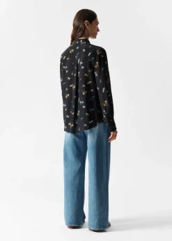 Chemise En Soie à Pinces