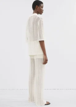 Chemise Transparente à Manches Courtes