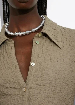 Collier Asymétrique En Perles