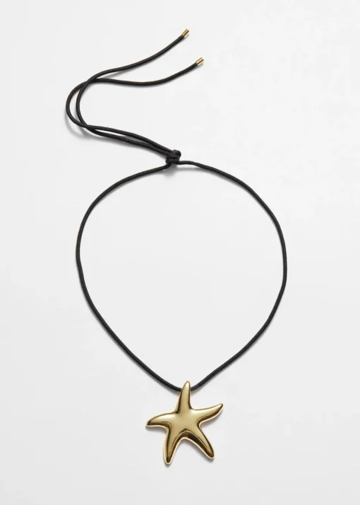 Collier Avec Cordon Et étoile De Mer