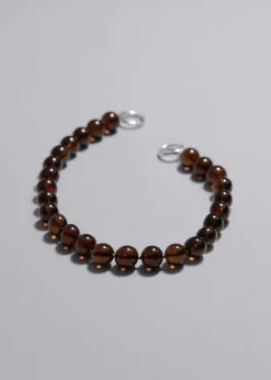 Collier Court En Perles De Pierre