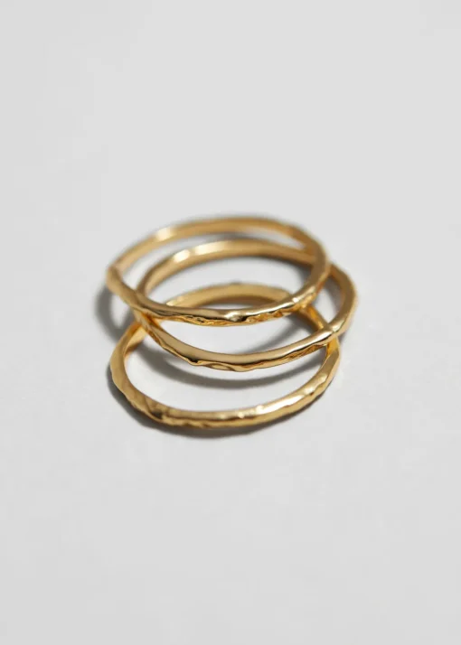 Ensemble De Bagues Martelées