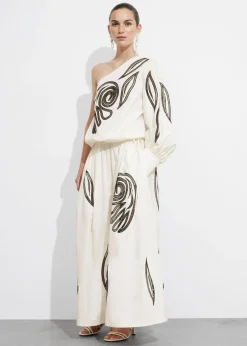 Haut Brodé Asymétrique