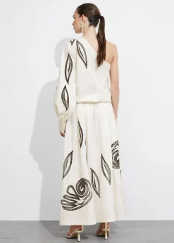 Haut Brodé Asymétrique