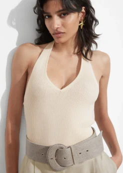 Haut Dos Nu Côtelé