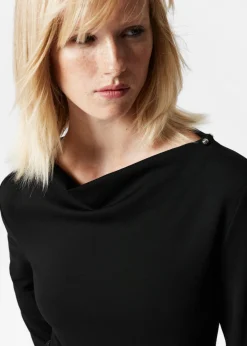 Haut Drapé à Finitions Métallisées