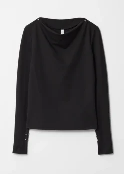 Haut Drapé à Finitions Métallisées