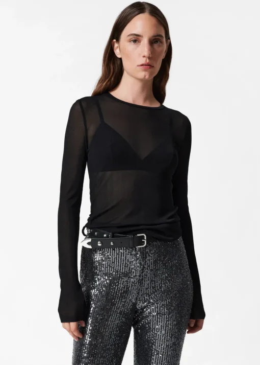 Haut Transparent En Soie