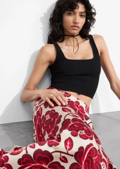 Jupe Longue En Satin