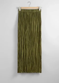 Jupe Midi En Soie