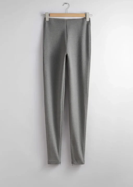 Legging Avec Fermeture éclair Aux Chevilles