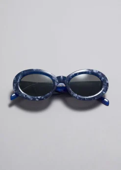 Lunettes De Soleil à Monture Ovale