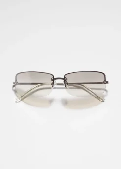 Lunettes De Soleil Rectangulaires Sans Monture