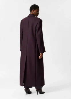 Manteau Long En Laine Mélangée