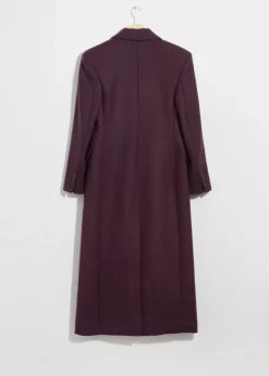 Manteau Long En Laine Mélangée