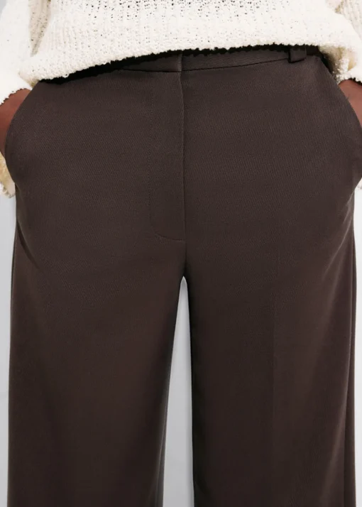 Pantalon Large à Plis Marqués