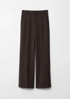 Pantalon Large à Plis Marqués