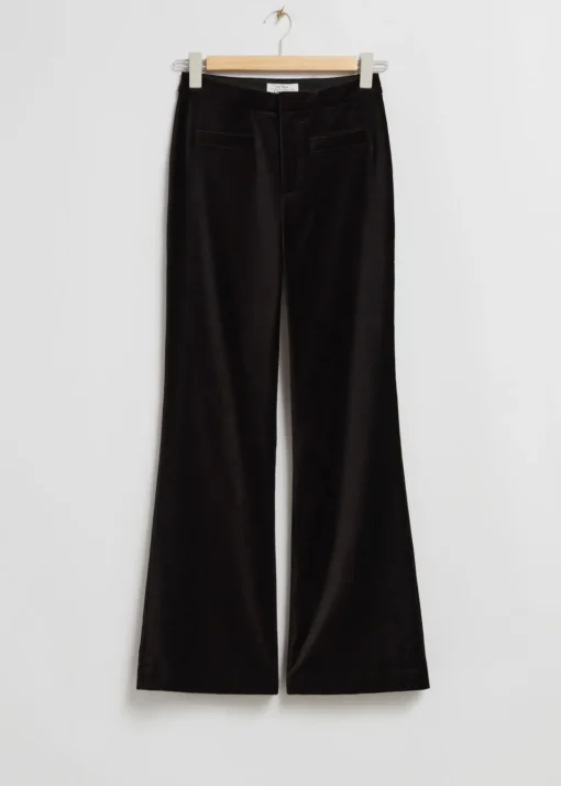 Pantalon évasé En Velours