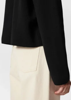 Pull En Maille Droit à Col Montant