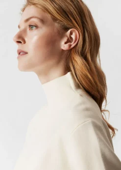 Pull En Maille Droit à Col Montant