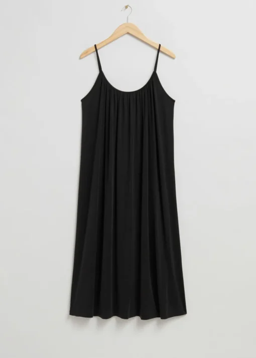 Robe à Bretelles Froncée