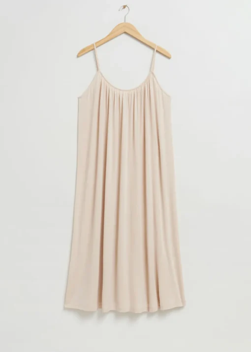 Robe à Bretelles Froncée