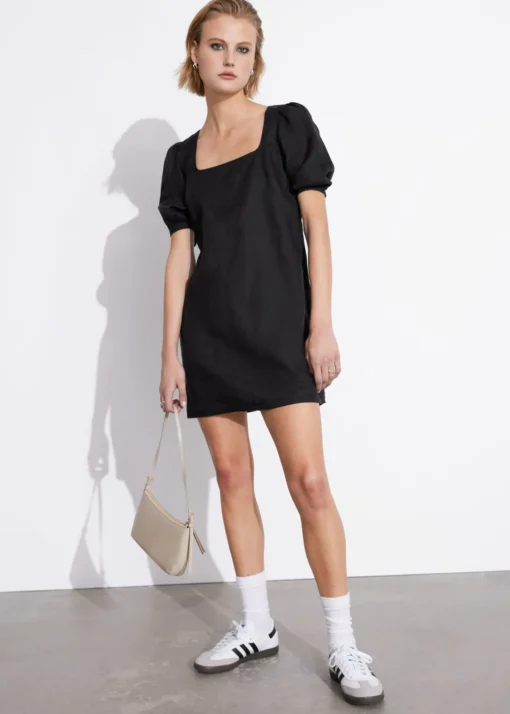 Robe Courte En Lin