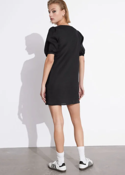 Robe Courte En Lin