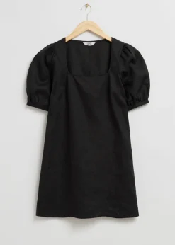 Robe Courte En Lin