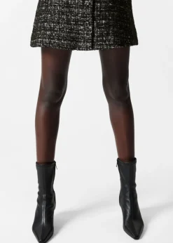 Robe Courte Sans Manches En Tweed