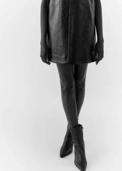 Robe Courte Trapèze Sans Manches