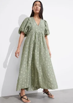 Robe Longue à Manches Ballon