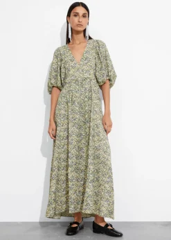 Robe Longue à Manches Ballon