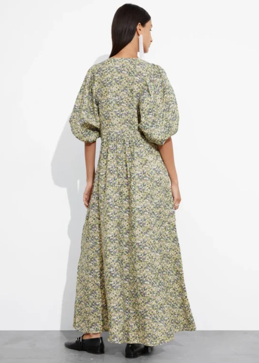 Robe Longue à Manches Ballon