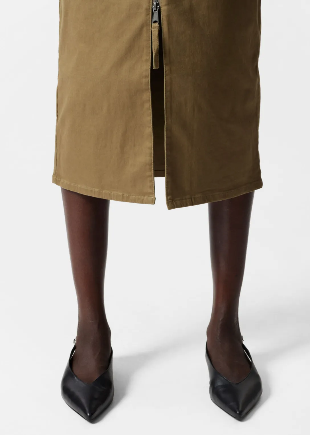 Robe Midi Ceinturée De Style Utilitaire