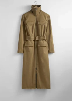 Robe Midi Ceinturée De Style Utilitaire