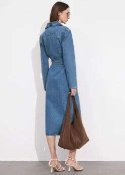 Robe Midi Ceinturée De Style Utilitaire