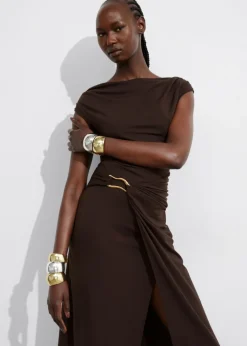 Robe Midi Drapée