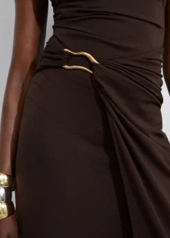 Robe Midi Drapée