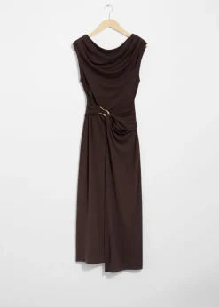 Robe Midi Drapée