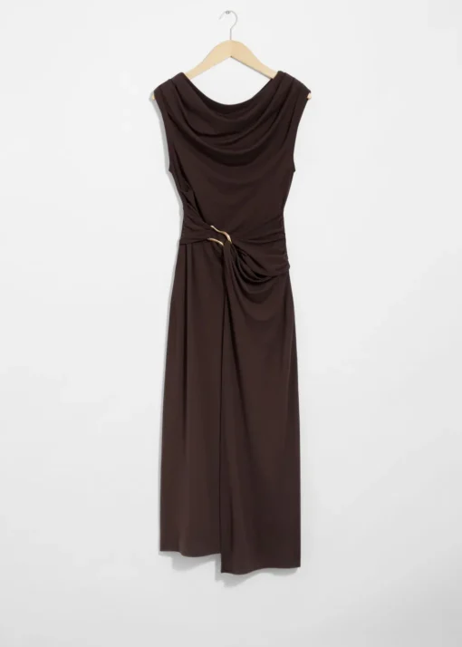 Robe Midi Drapée